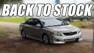 Putting My Turbo Corolla Back on Stock Wheels!