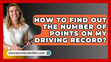 How To Find Out The Number Of Points On My Driving Record? - InsuranceGuide360.com