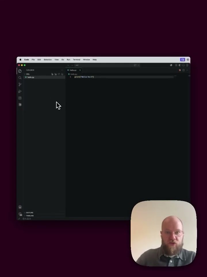Your first Python file