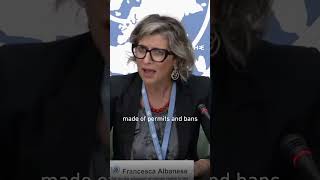 Francesca Albanese says Israel turned occupied Palestine into open air prison