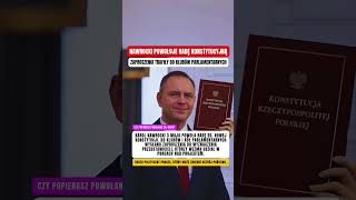 NAWROCKI POWOŁUJE RADĘ KONSTYTUCYJNĄ #polityka