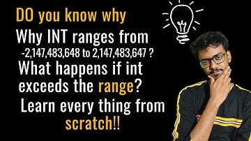 INT data type| Range Calculation| What happens if values are stored beyond the range.