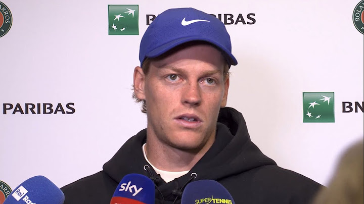Roland-Garros 2025 - Jannik Sinner : "Mentalmente sono più libero di sicuro"