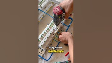 Is it better to use a busbar or wire jumpers?#electrican #electricalcontractor #construction