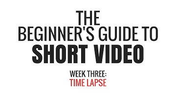 Time Lapse on Premiere Elements and Movie Maker