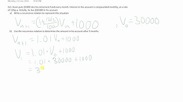 Annuities#1 - Recurrence Relation