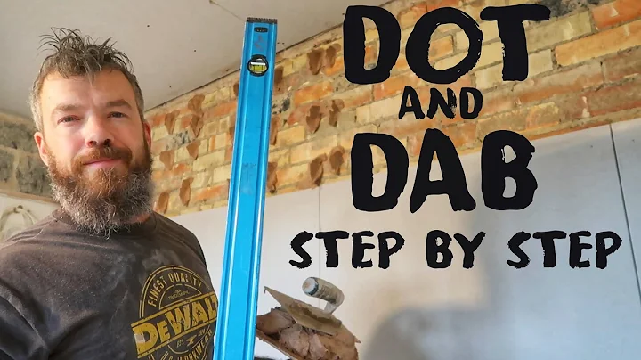 How to DOT & DAB plasterboard onto a brick wall ready for plastering or dry lining - Step by Step