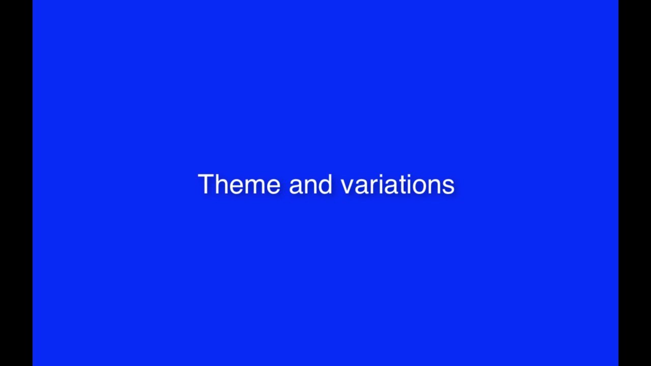 Teaching Music with Soundbeam Unit 6 Theme and Variations