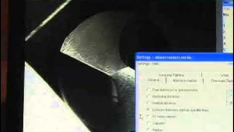 Cutting Tool Inspection - Winslow Engineering Model 560 Video Tool Analyzer