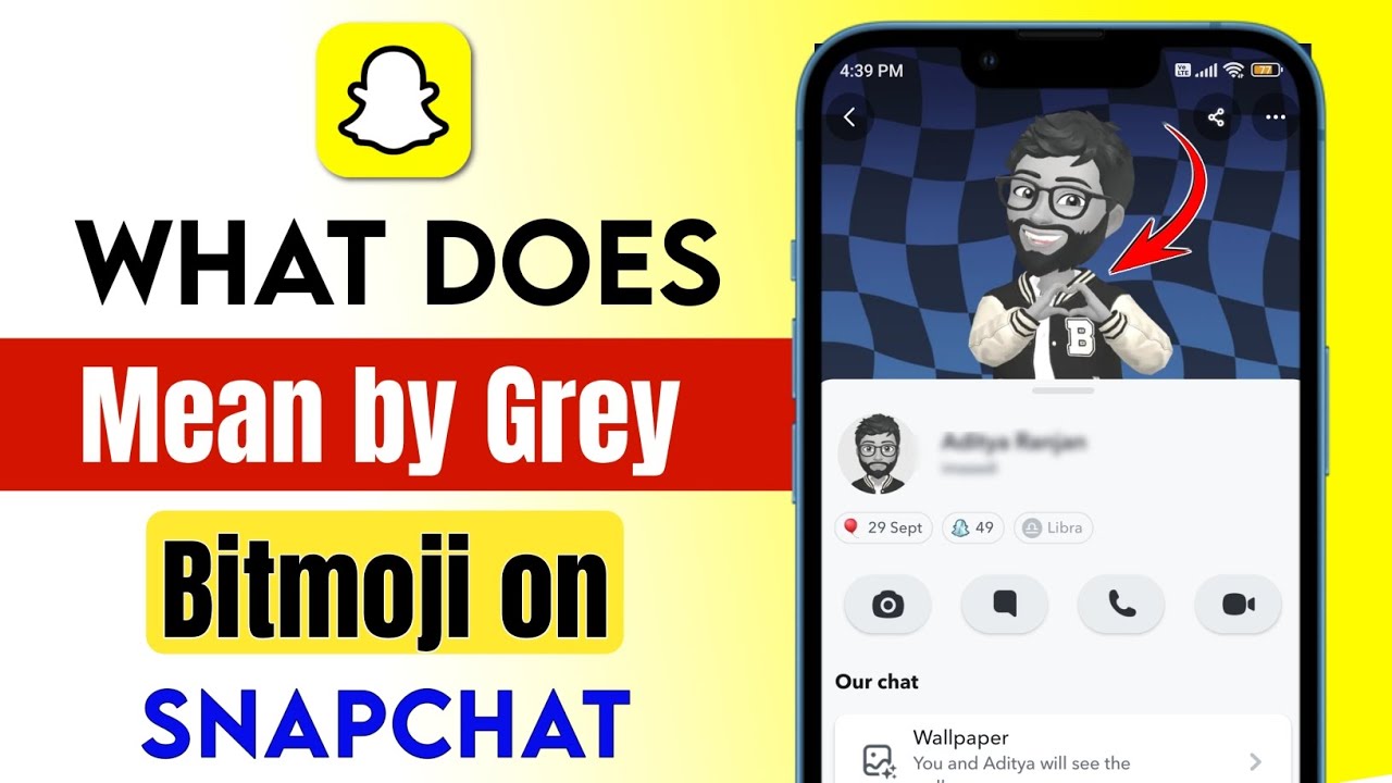 What does grey Bitmoji mean on Snapchat?