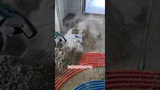 Cement and sand mix by machine #cement #construction #sandmentcrushing #mixture #tools