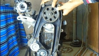 :     Installation of timing belt