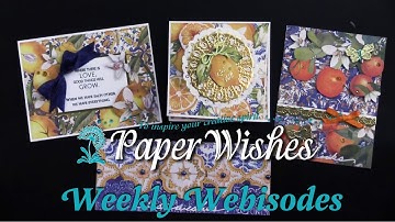 4 Beautiful Card Ideas Using Mediterranean Dreams by Crafter