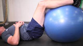 Hamstring Curl w. Swiss ball ISOMETRIC