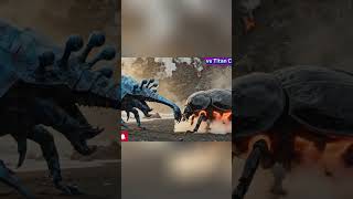 Monsters Emerge: Dragon vs. Arthropod Battle in Volcanic Hell! #shorts