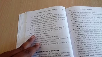 Bcom 3rd sem secretarial practice chapter 2 promotion of company and secretarial duties part 9