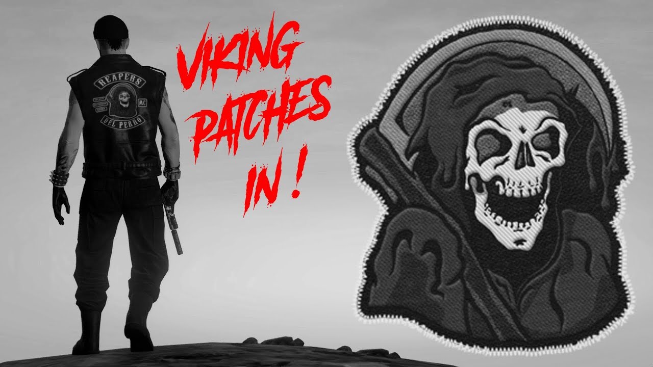 Reapers MC PC Viking Patches Into Del Perro! 