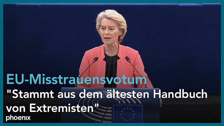 EU-Parlament: Antrag auf Misstrauensvotum gegen die EU-Kommission | 07.07.2025