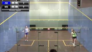 2015 Canada Winter Games - Women's Squash Team - Alberta vs Manitoba