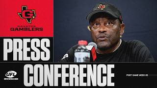Houston Gamblers Week 5 Postgame Presser | UFL