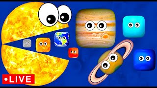 Funny Planets for Baby 🪐🌎🔴 | Learn Planets Mercury Venus Earth Mars Jupiter Saturn Uranus Neptune