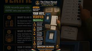 Your Vote. Verified. | How do EVM and VVPAT work | The Citizen Manual | TCM