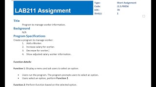 [LAB211]Program to manage worker information