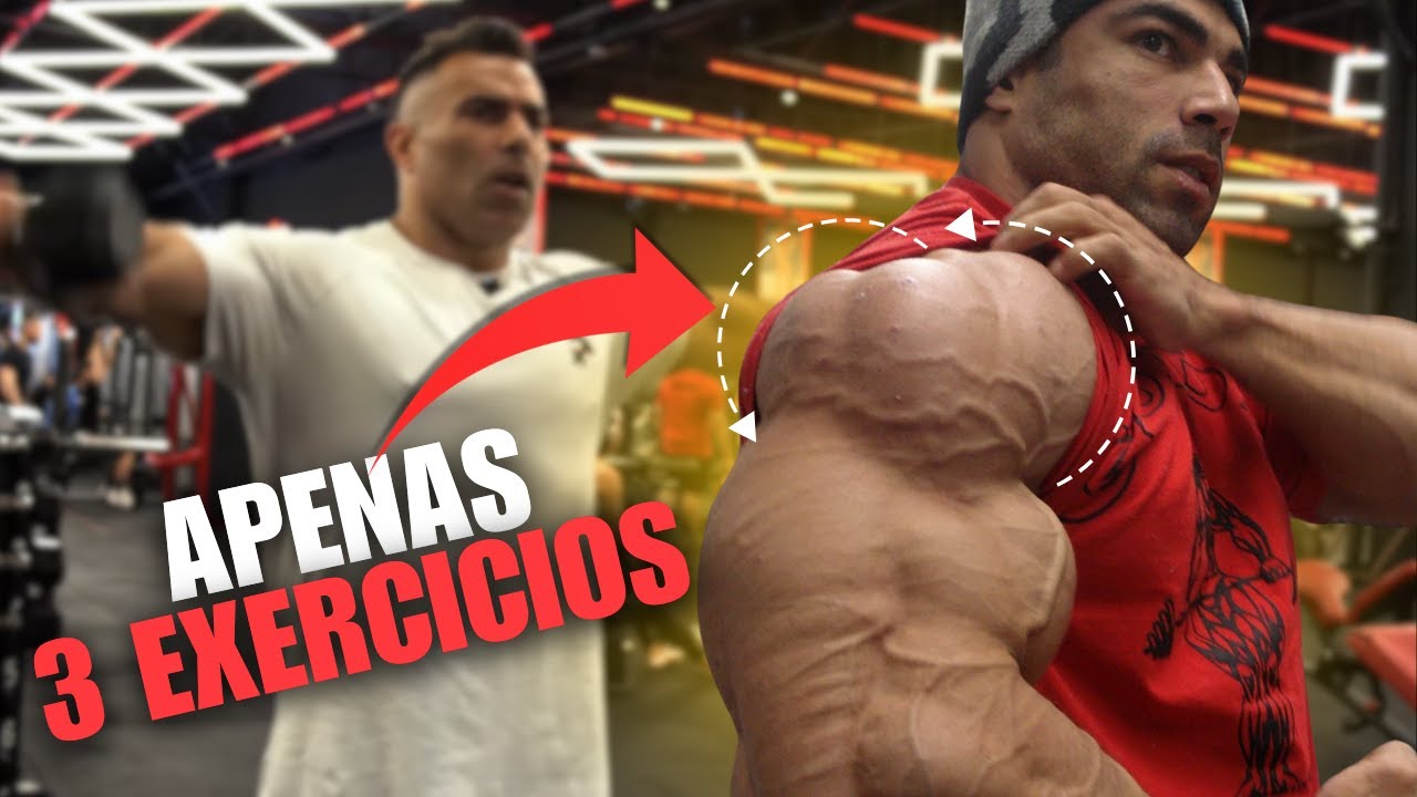 COMO FIZ MEUS OMBROS FICAREM MAIS LARGOS RAPIDAMENTE! SÓ 3 EXERCICIOS