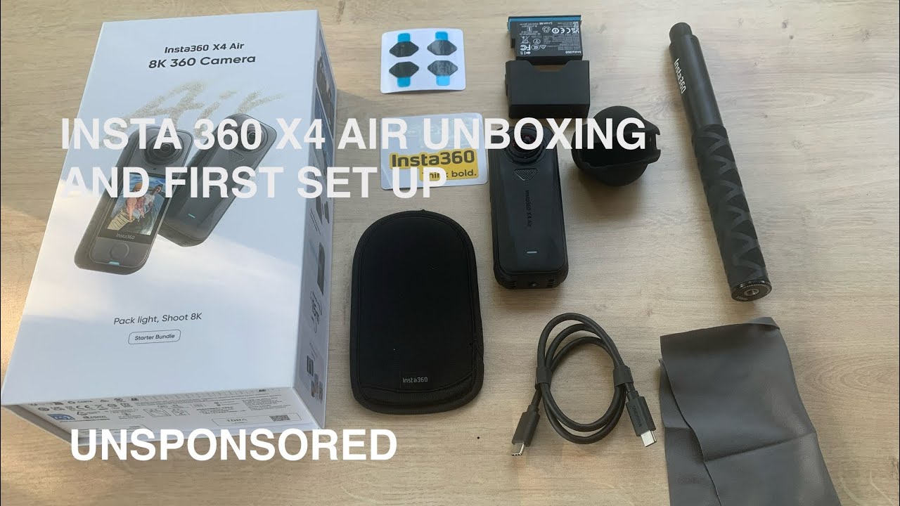 Insta 360 x4 Air unboxing and first set up - Unsponsored - YouTube
