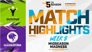 Houston @OutlawsOW  vs @LAGladiators  | Midseason Madness Qualifiers Highlights | Week 8 Day 3