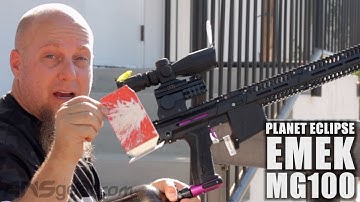 Planet Eclipse EMEK MG100 Paintball Gun - Accuracy Test