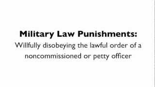 Article 91 Court Martial Attorney - Willfully Disobeying an NCO or Petty Officer #shorts