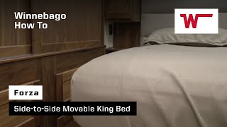 Winnebago Forza: How to Operate the Side-to-Side Moveable King Bed