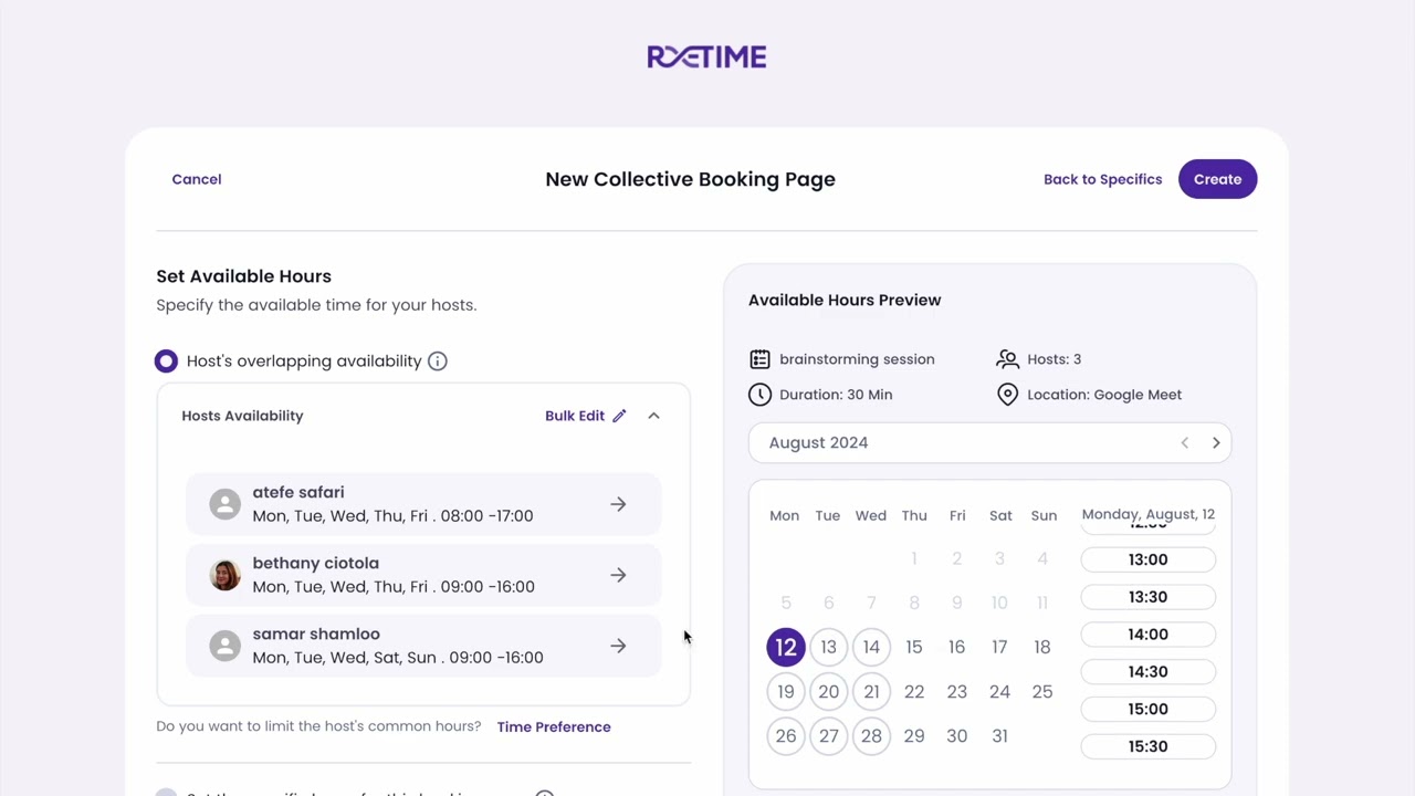 Retime: Streamline Meetings with Seamless Scheduling, Agendas, and Collaboration