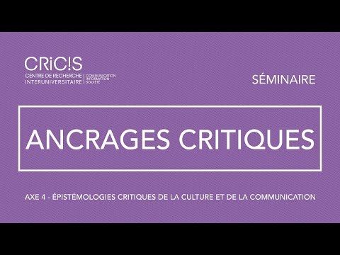 Ancrages Critiques - Partie 1 : Katharina Niemeyer