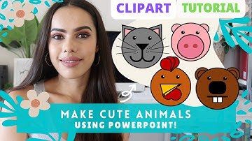 How to make cute animal clipart in Powerpoint