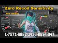 Zero Recoil Best Sensitivity Code New Update in Bgmi , Best Sensitivity Code Non Gyro On Gyro 🔥