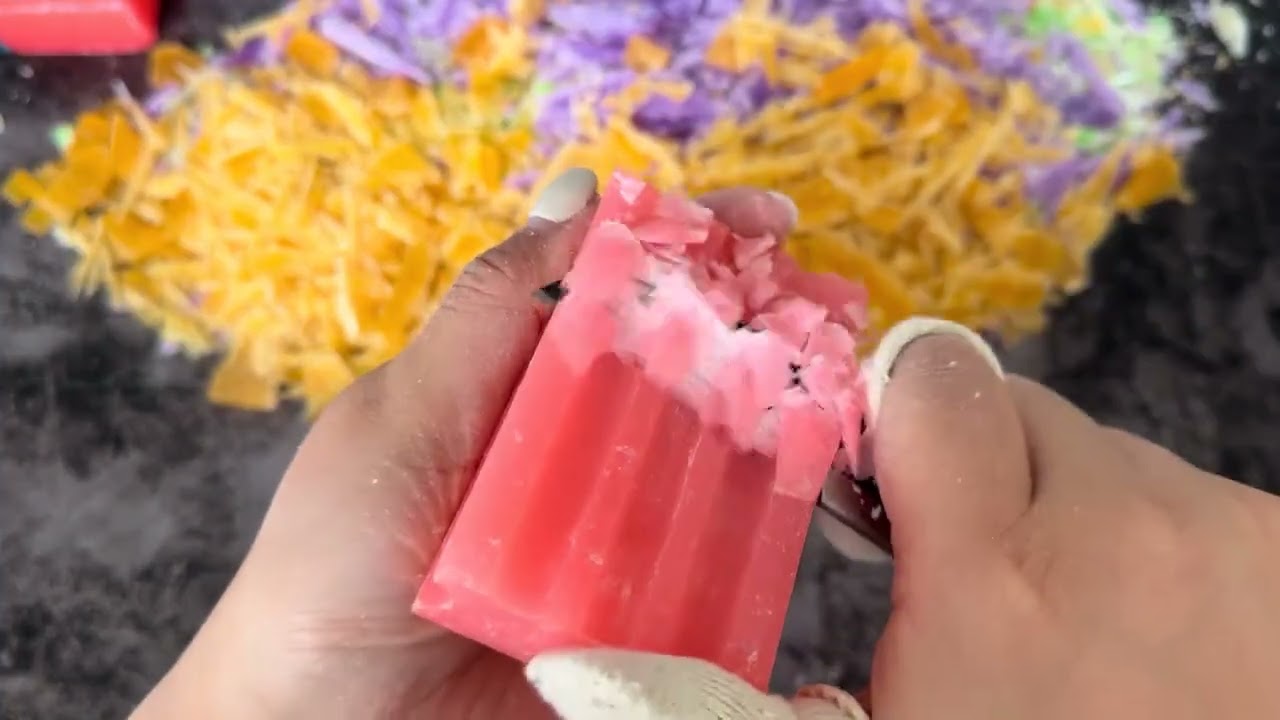 Satisfying Colorful Soap Cutting #SoapCarving #SoapCutting #ASMR #Satisfying #OddlySatisfying