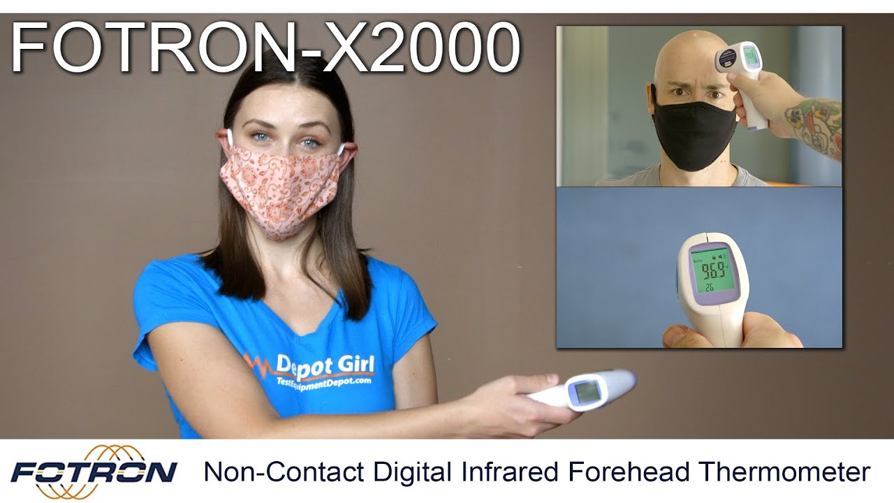 Introducing the FOTRON-X2000 Non-Contact Digital Infrared Forehead Thermometer