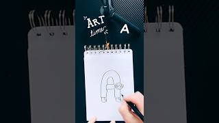 Drawing the letter A | Learning to write the alphabet