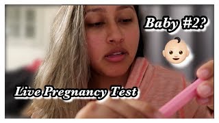 LIVE PREGNANCY TEST! (BABY # 2) | Not Your Typical *EMOTIONAL* Reaction..
