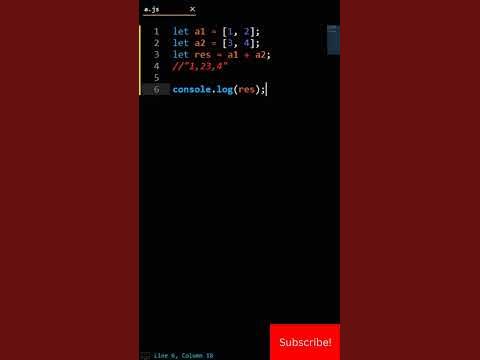 Why Does [1, 2] + [3, 4] Result in "1,23,4" in JavaScript? #shorts ...
