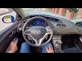 2007 Honda Civic UFO [2.2 i-CDTi 140hp] |0-100| POV Test Drive #2052 Joe Black