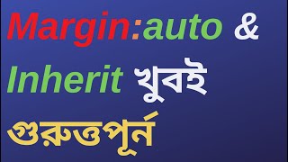 CSS MARGIN AUTO  CSS MARGIN INHERIT  CSS MARGIN SHORTHAND