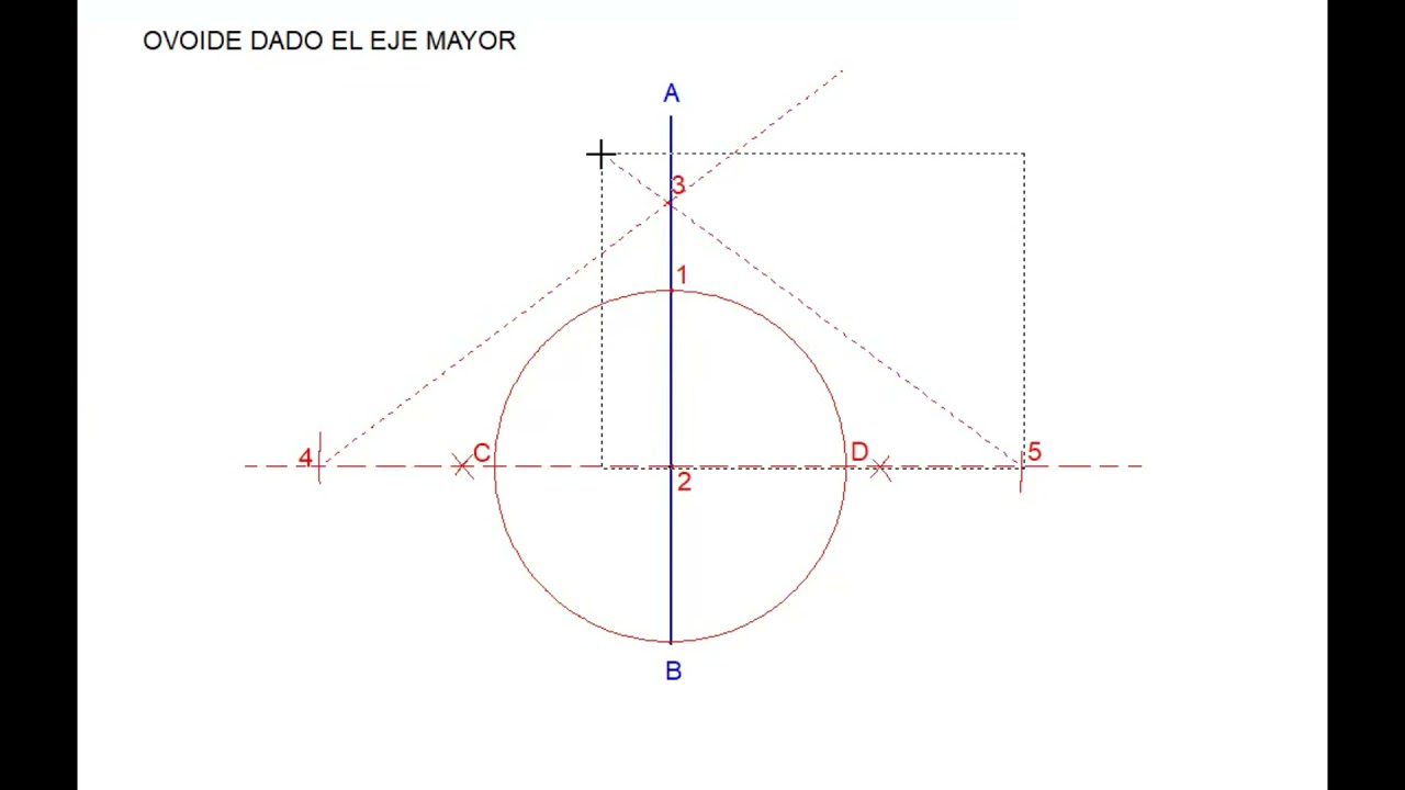OVOIDE DADO EL EJE MAYOR