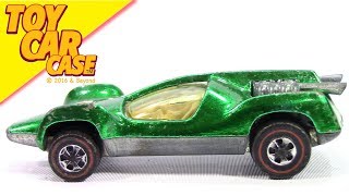 Hot Wheels Red Line  Mantis 1969 in Green Toy Car Case