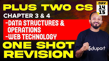 Plus Two Onam Exam Computer Science | 3. Data Structures & Operations | 4. Web Technology | Eduport