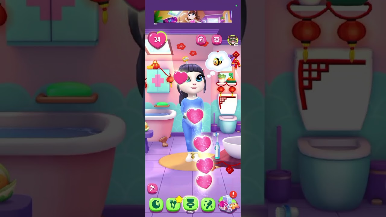 My Angela daily activity #myangela2 #fypyoutube