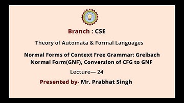 Theory of Automata & Formal Languages | AKTU Digital Education