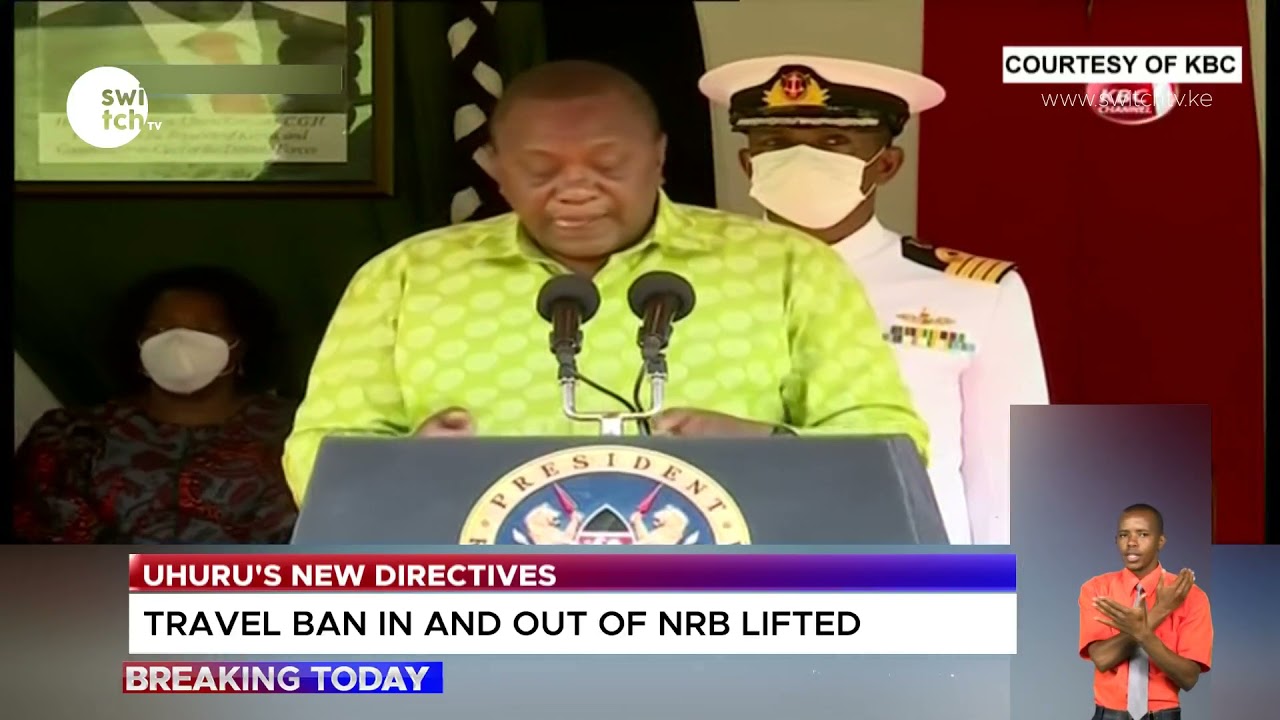 Uhuru's new curfew directives